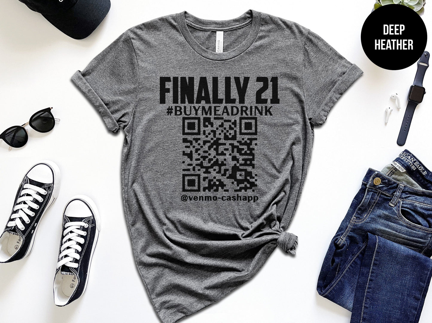 Finally 21 Customized QR Code Shirt