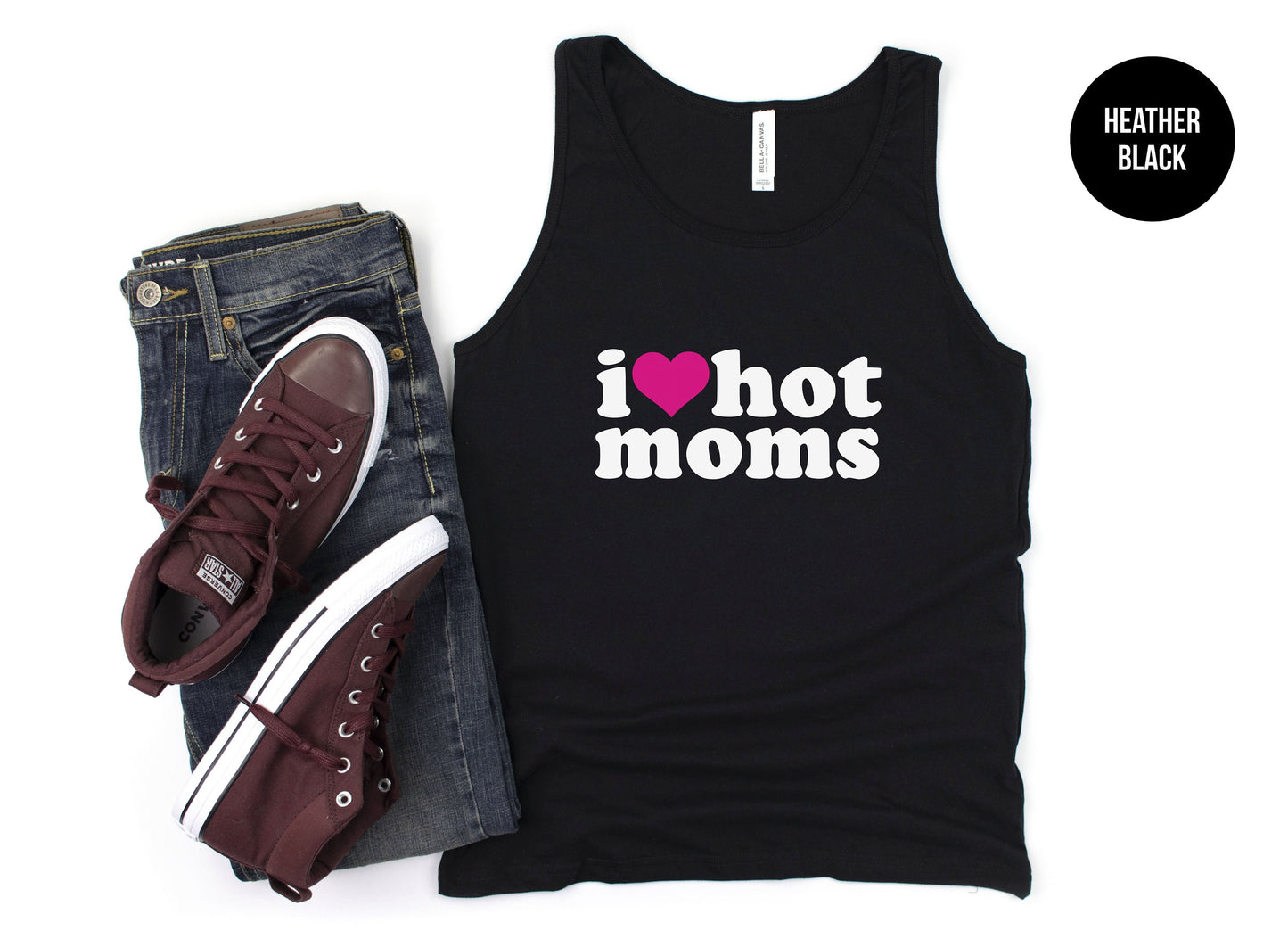 I Heart Hot Moms Tank Top