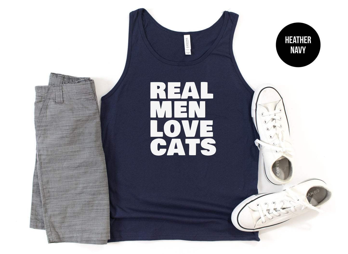 Real Men Love Cats Tank Top