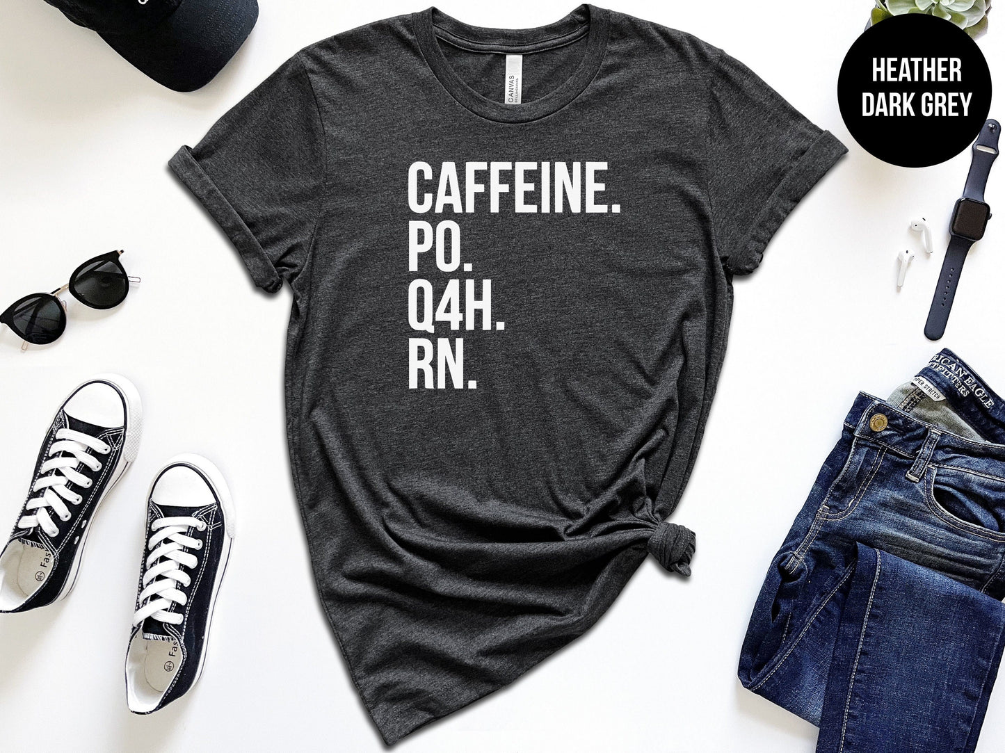 Caffeine. PO. Q4H. RN