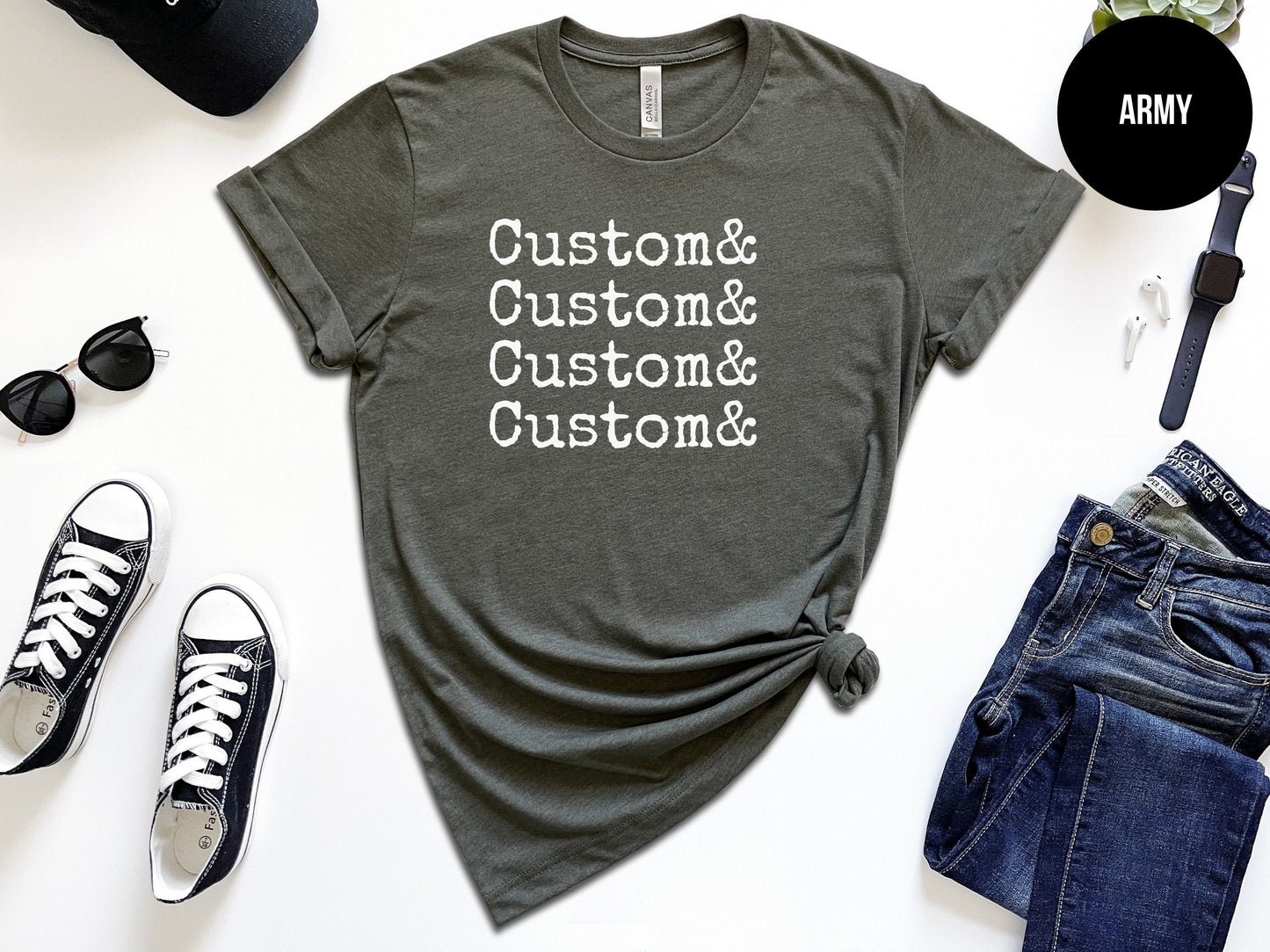Customizable "Squad Goals" Shirt
